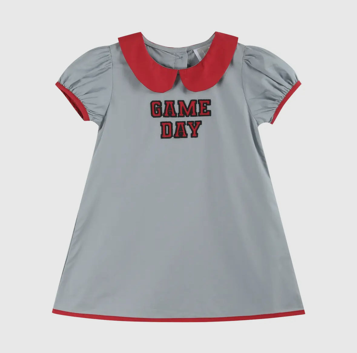 Gray and Red Cheer Dress