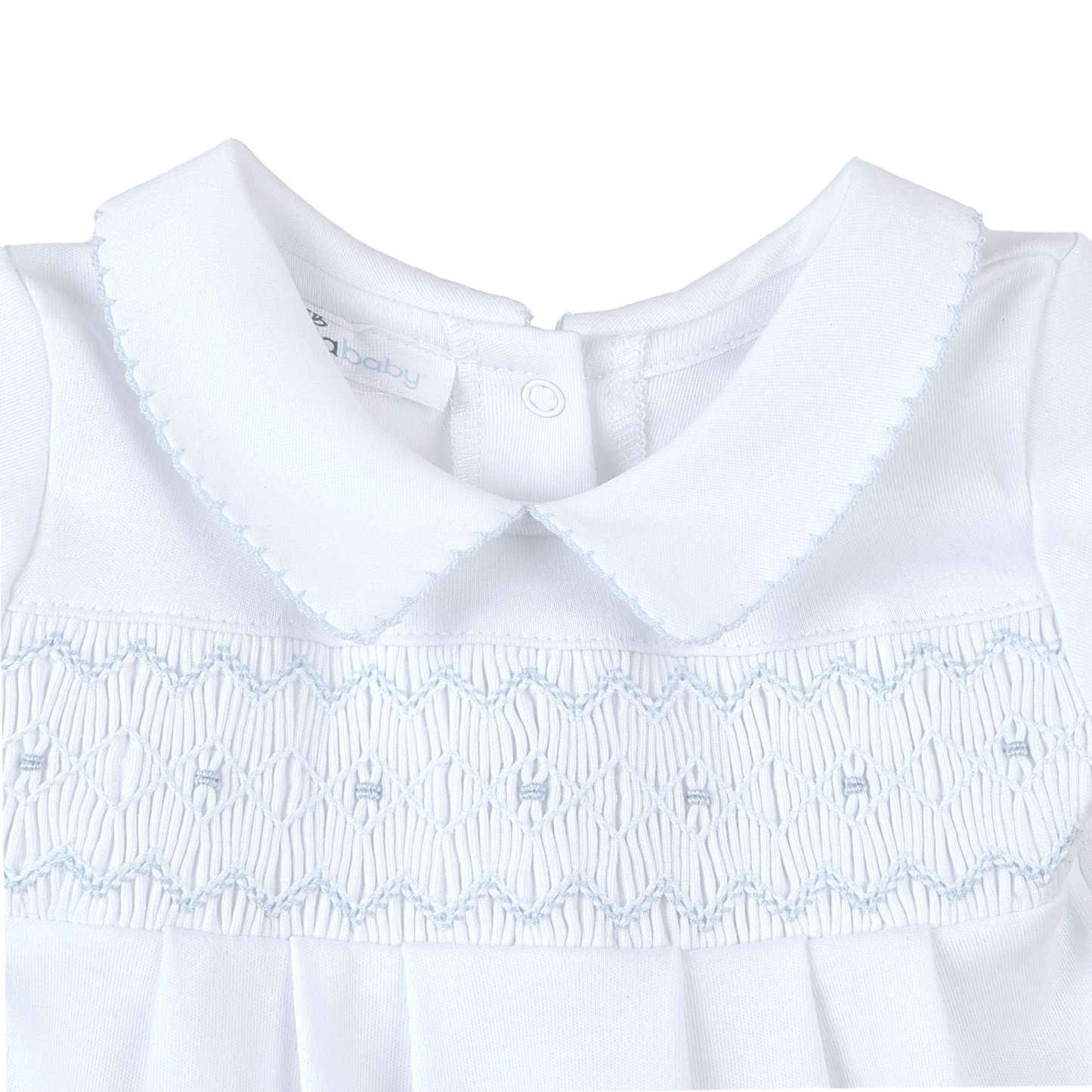 Landon's Classics Smocked Playsuit - Light Blue