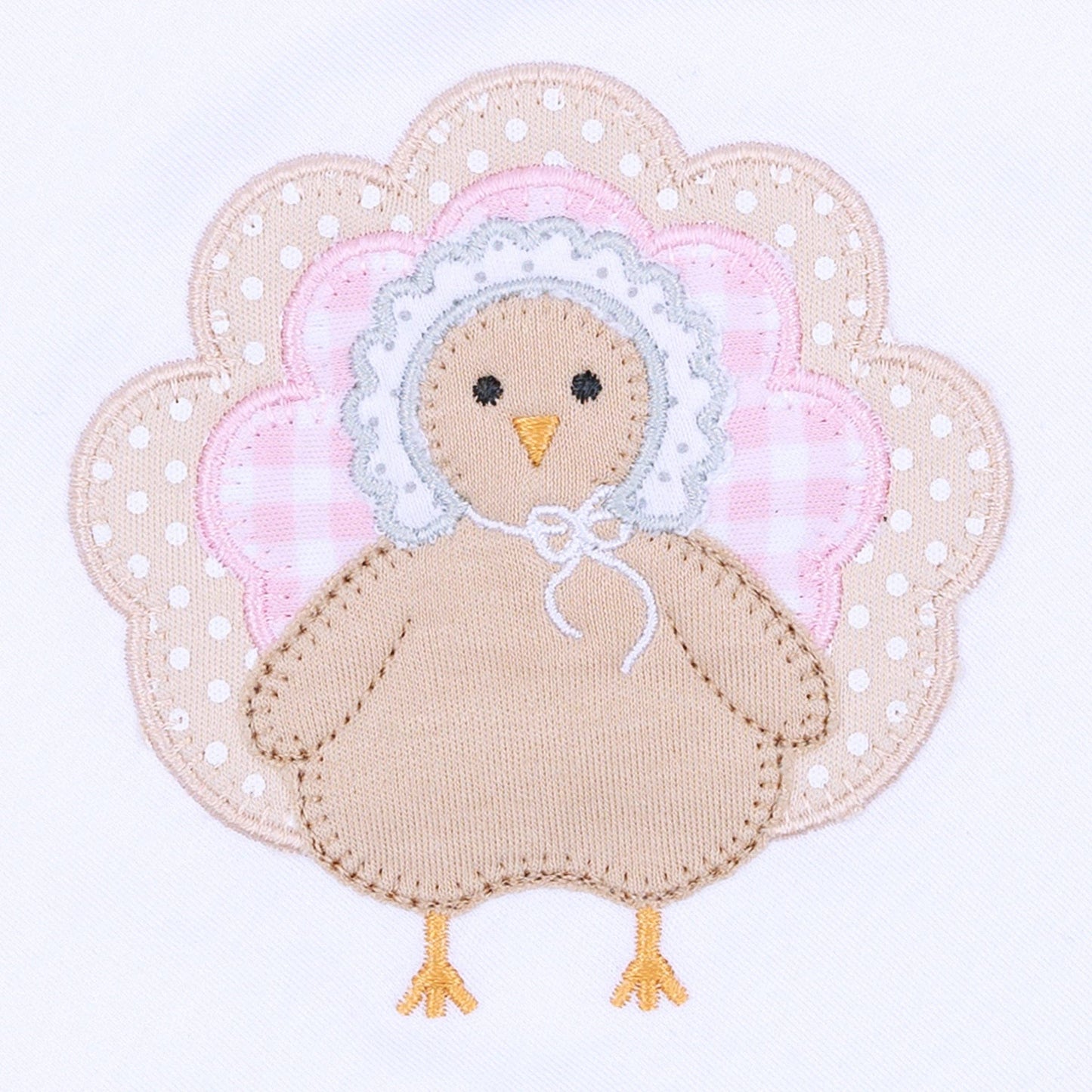 Pilgrim Pals Applique Long Sleeve Dress - Pink