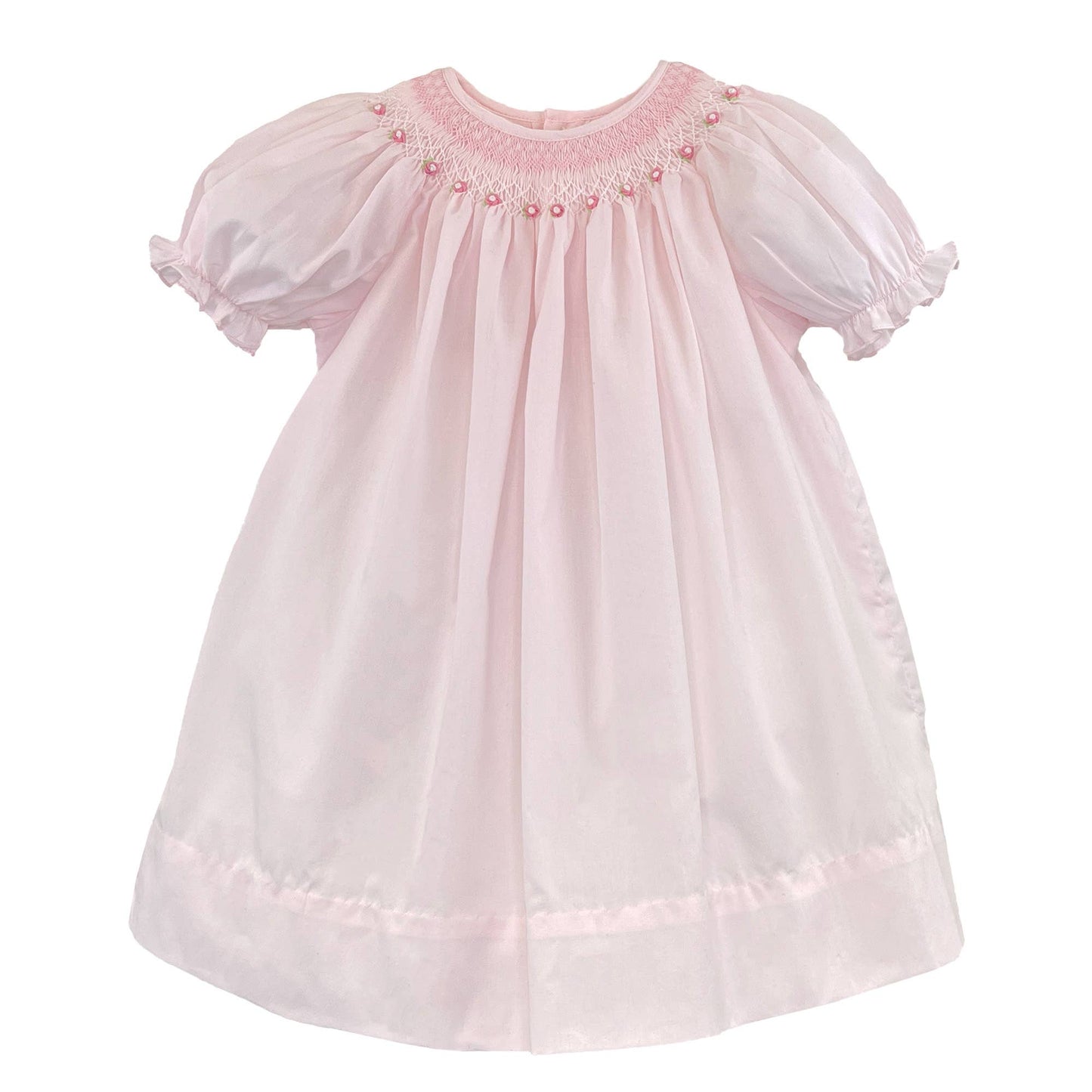 Bishop Smocked Heirloom Dress: Lavender