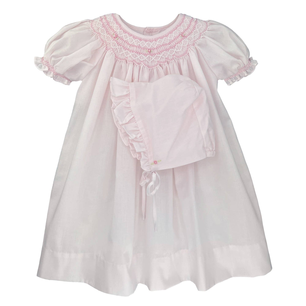 Bishop Smocked Daygown with Pearls