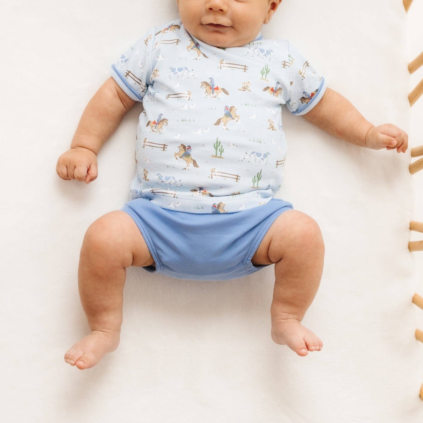 Little Wranglers Diaper Cover Set - Sky