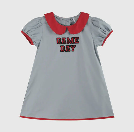 Gray and Red Cheer Dress