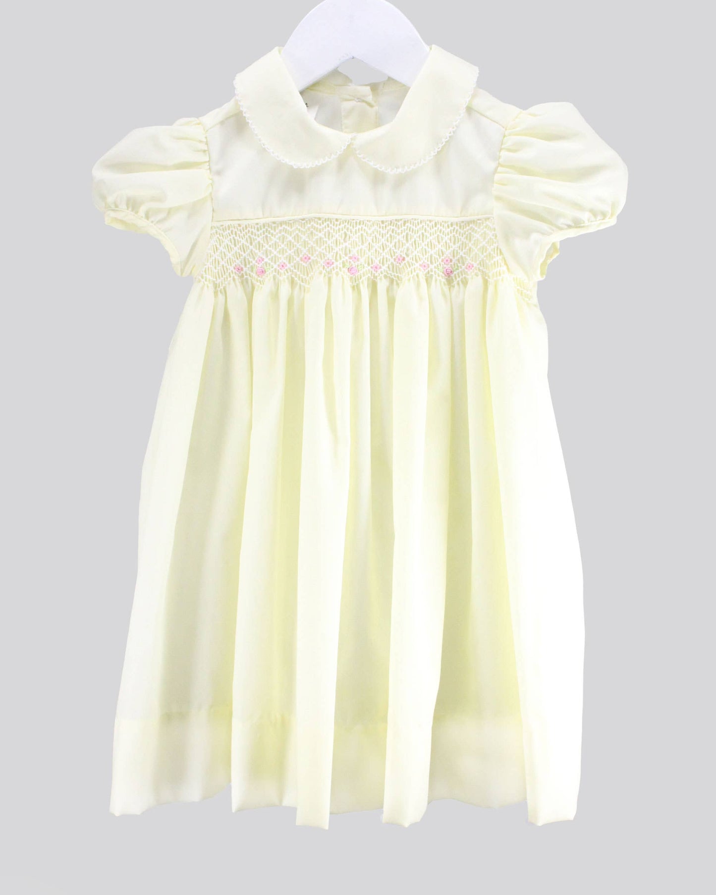 White Over Yellow Renee Dress