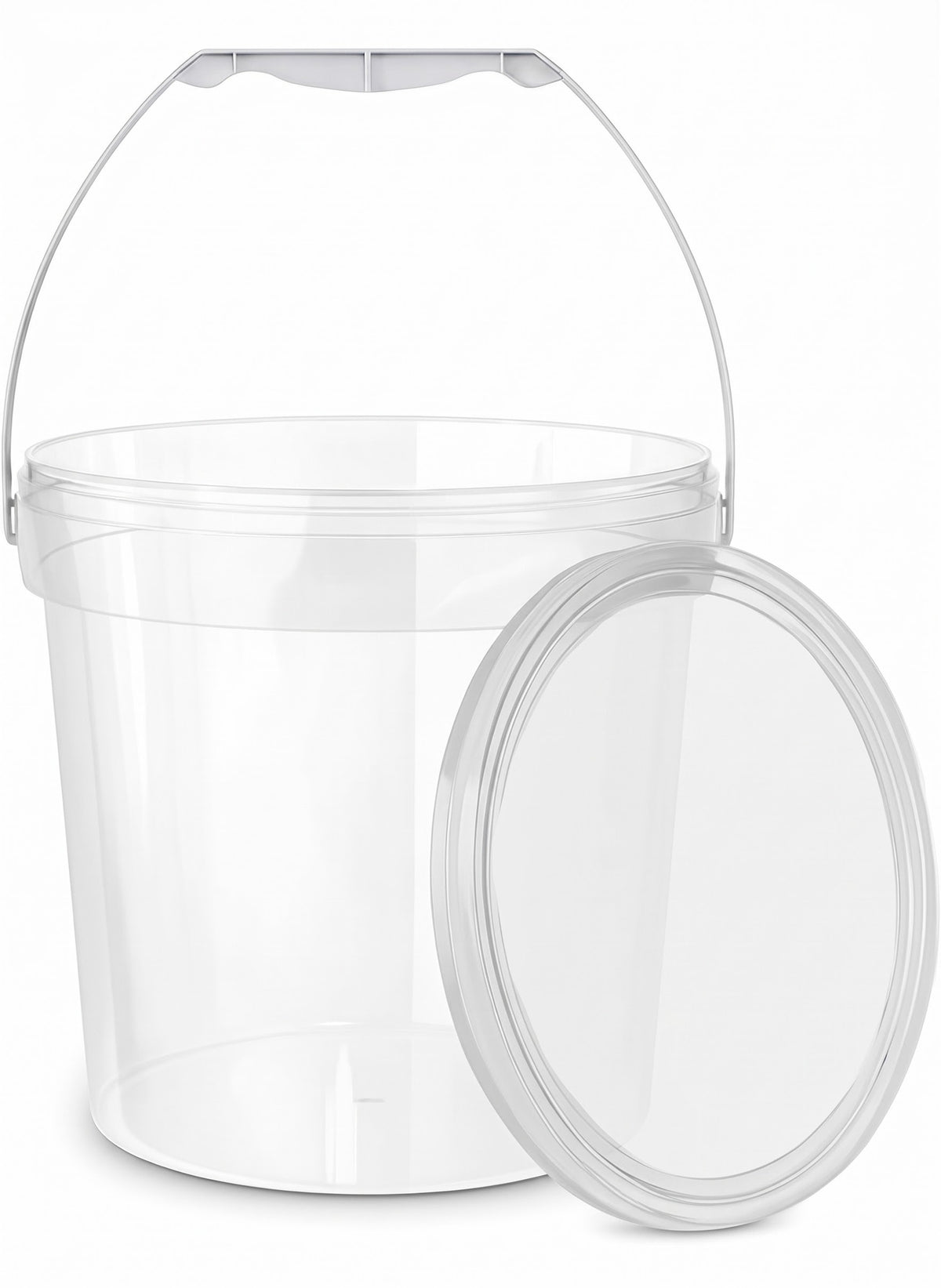 Heavy-Duty Round, Multi-Purpose Utility Pail with Handle & Airtight Lid