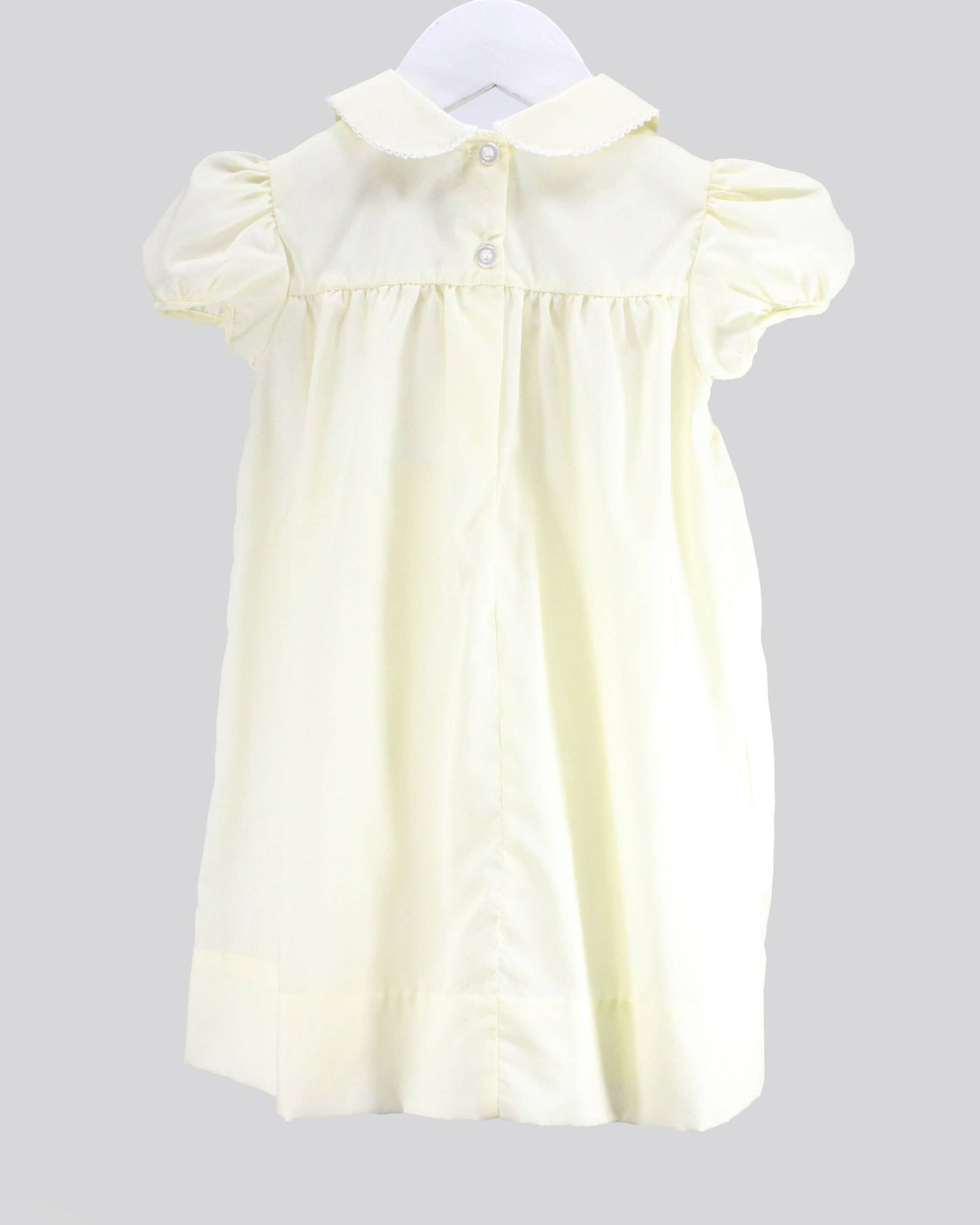 White Over Yellow Renee Dress