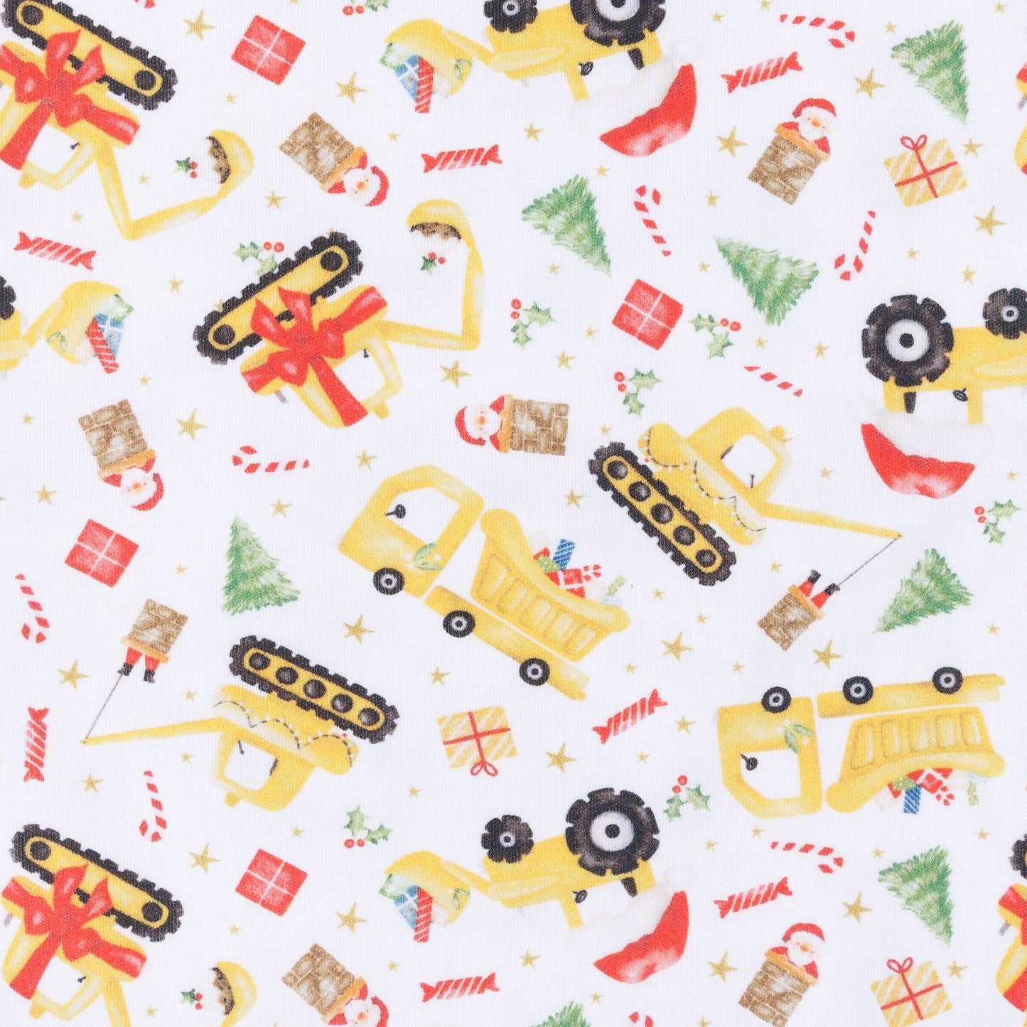 Santa's Construction Crew Long Pajamas