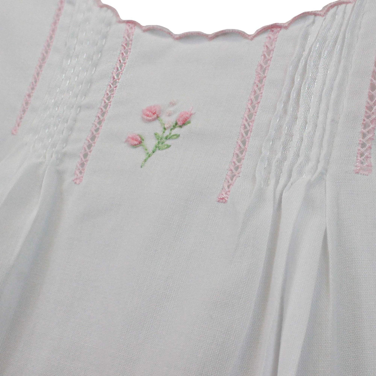 Flower Embroidered Heirloom Daygown