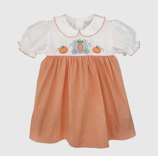 Princess Pumpkin Embroidered Dress
