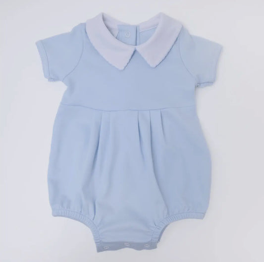 Essentials Solid Collared Bubble - Blue