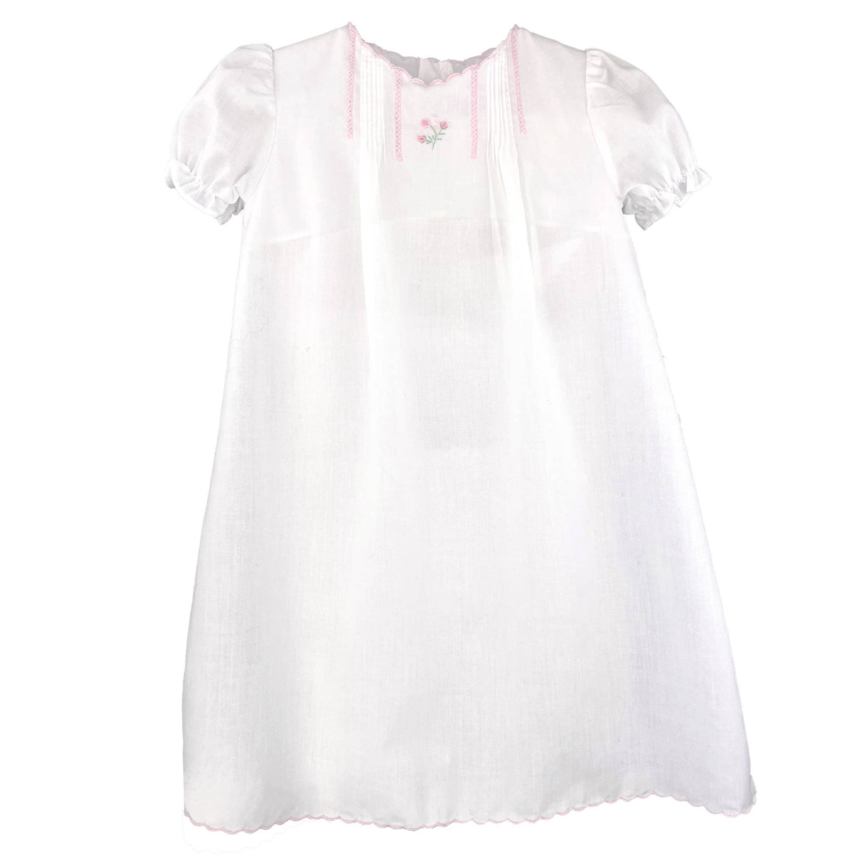 Flower Embroidered Heirloom Daygown