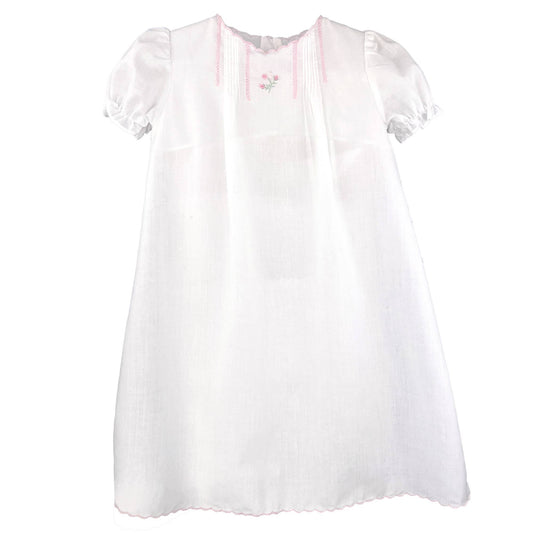 Flower Embroidered Heirloom Daygown